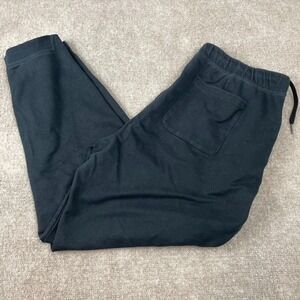 Eddie Bauer Sleepwear Pajama Pants Mens XL Black Cotton High Rise Drawstring